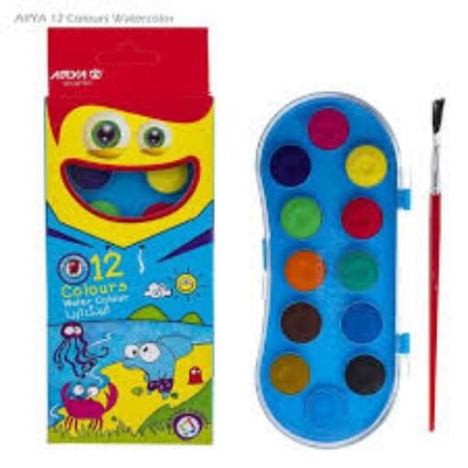 آبرنگ 12رنگ آریا